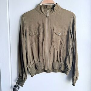 Spartina 449 Charleigh Jacket in Deep Olive Gold - Size XS